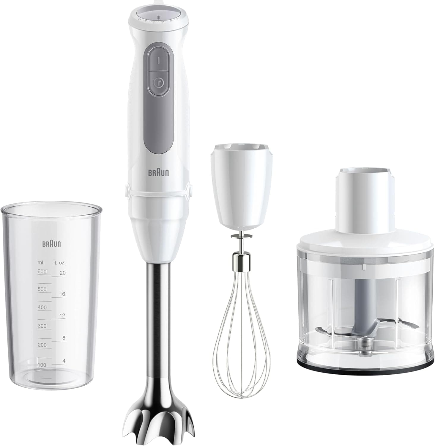 Braun Stabmixer MultiQuick 5 mit 21 Geschwindigkeiten und Turbo