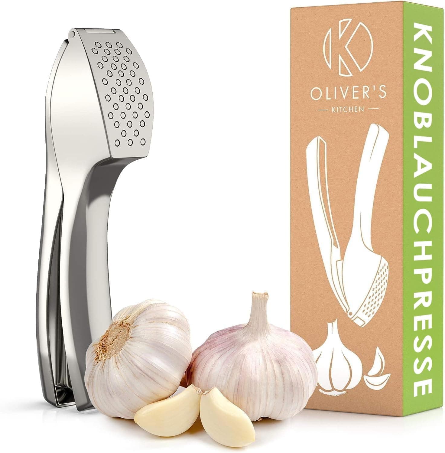 Knoblauchpresse – Handlich, leicht zu reinigen, für Knoblauch & Ingwer