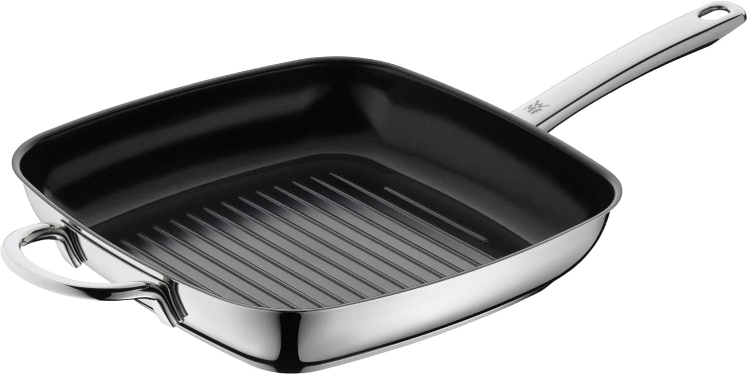 WMF Durado Grillpfanne Induktion, 28x28 cm, Edelstahl, Keramikbeschichtung
