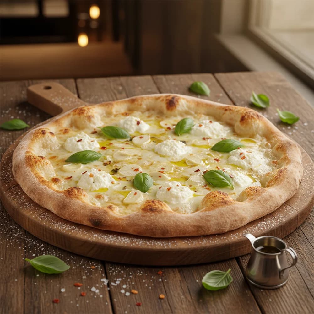 Aromatic Rosemary Garlic Pizza Bianca