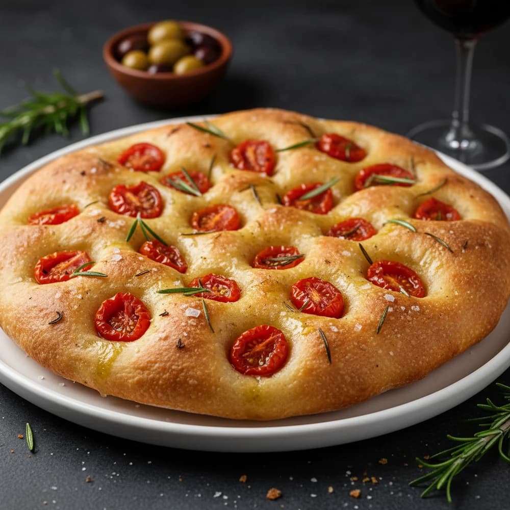 Aromatic Rosemary Focaccia with Sea Salt