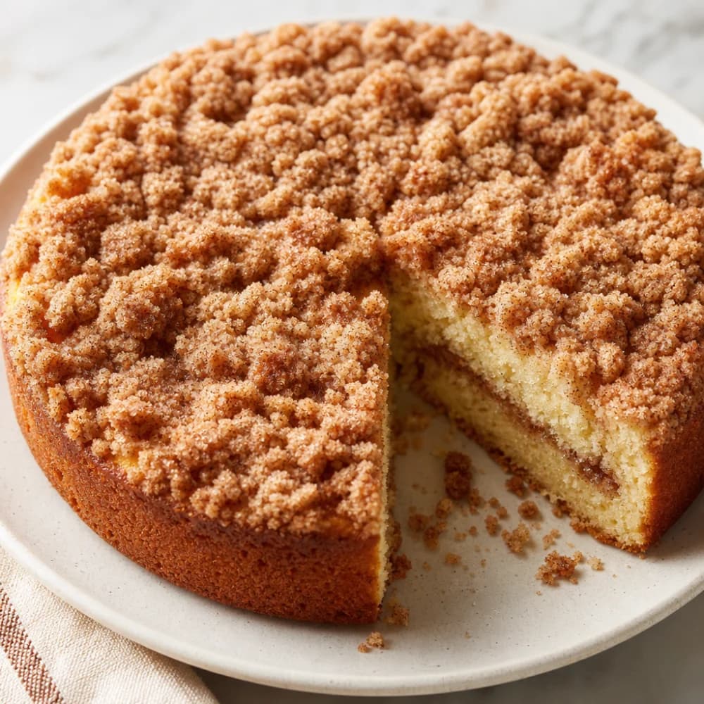 Classic Coffee Cake with Cinnamon Streusel