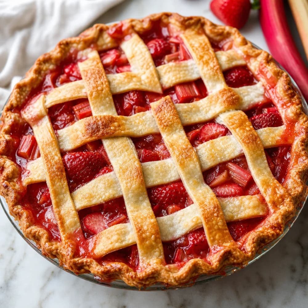 Classic Strawberry Rhubarb Pie