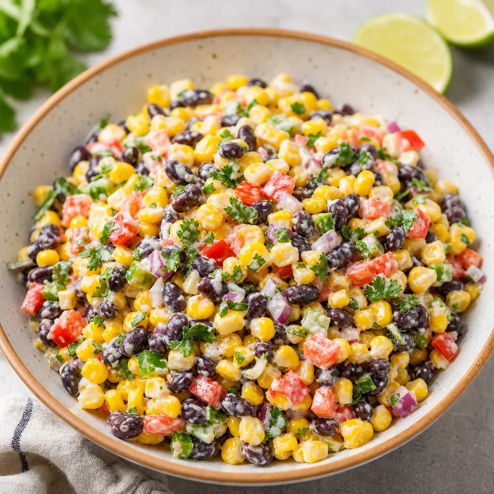 Creamy Corn and Black Bean Salad