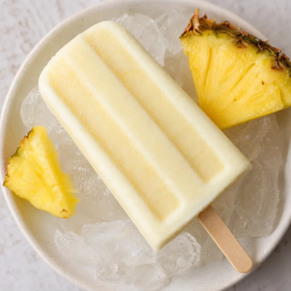 Creamy Piña Colada Popsicles