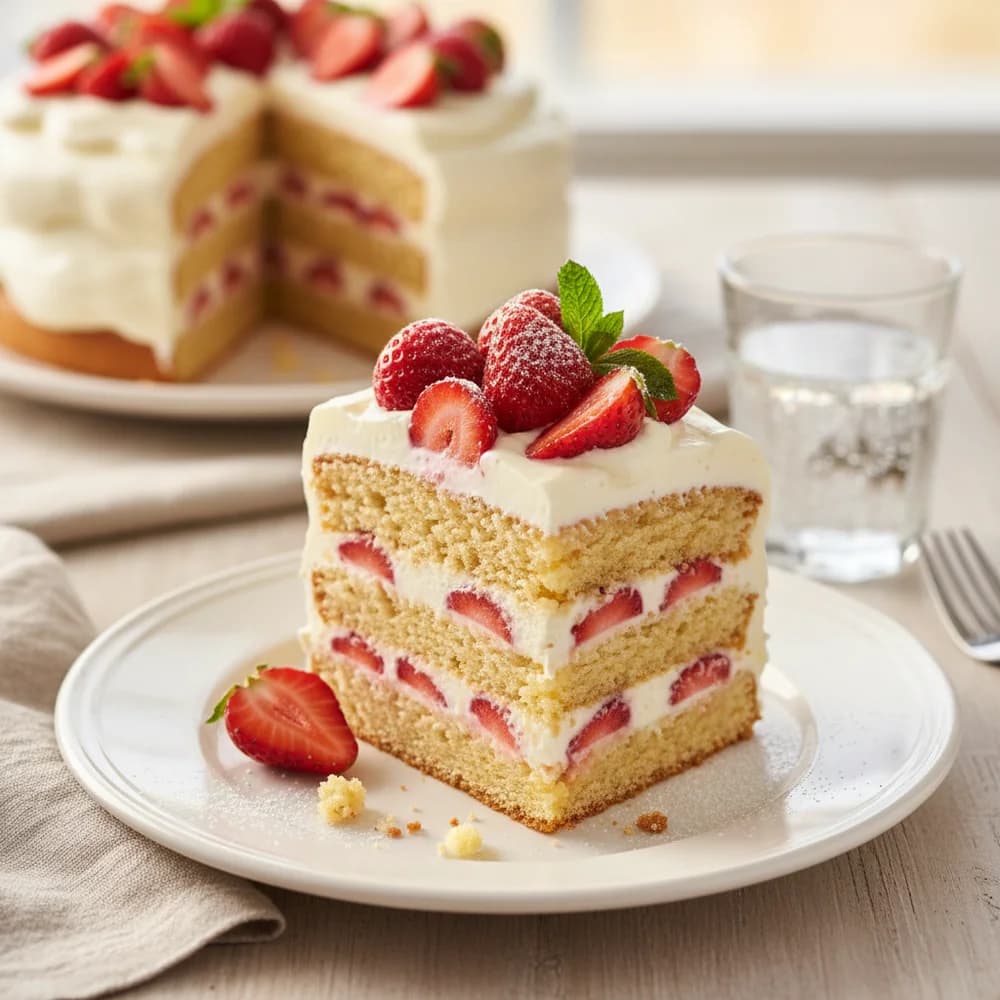 Strawberry Mascarpone Dream Cake