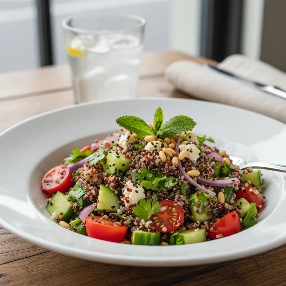 Fresh Quinoa Salad with Mediterranean Vegetables
