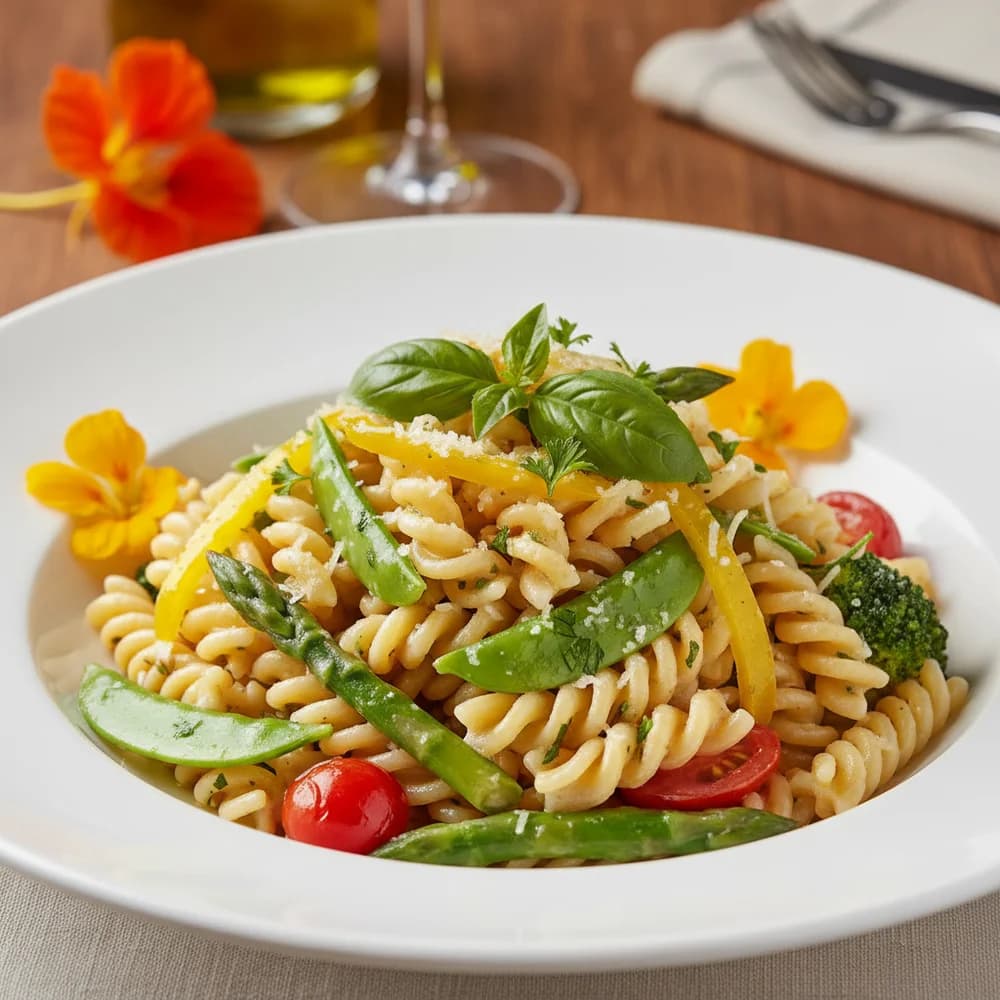 Springtime Pasta Primavera with Fresh Vegetables