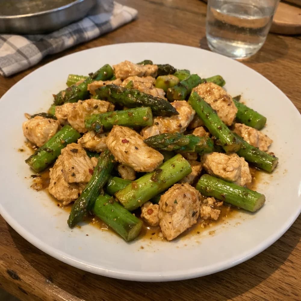Green Asparagus Chicken Power Skillet