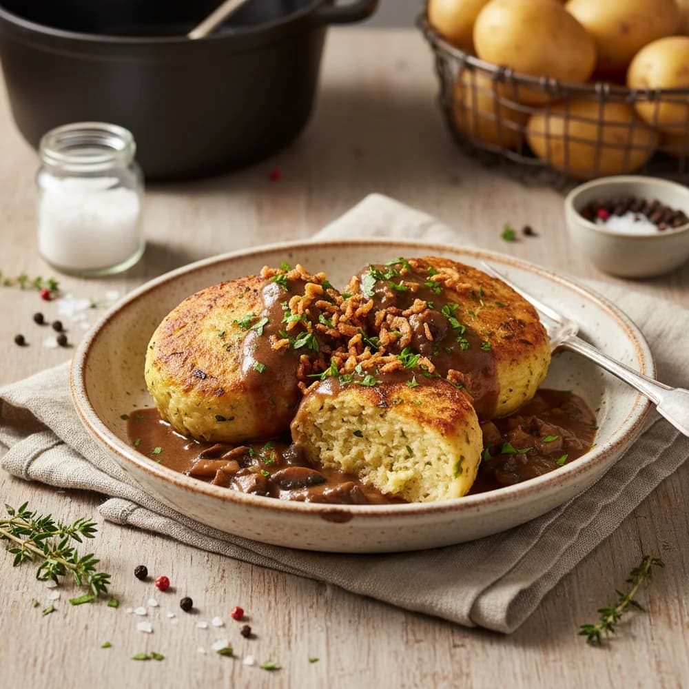Hearty Vegan Potato Dumplings, Grandma's Style