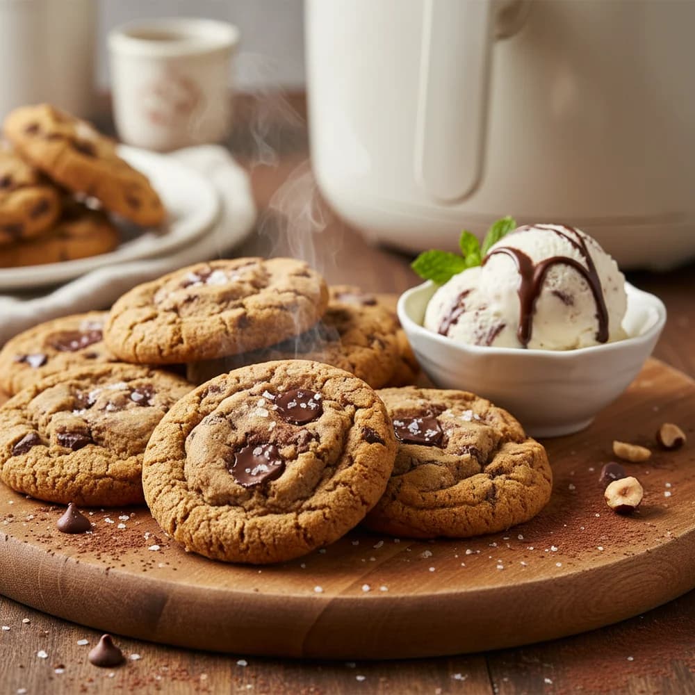 Heavenly Air Fryer Chocolate Chip Cookies