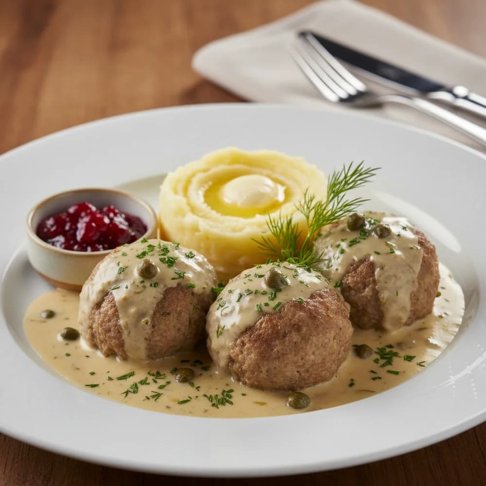 Classic Königsberger Klopse with Caper Sauce