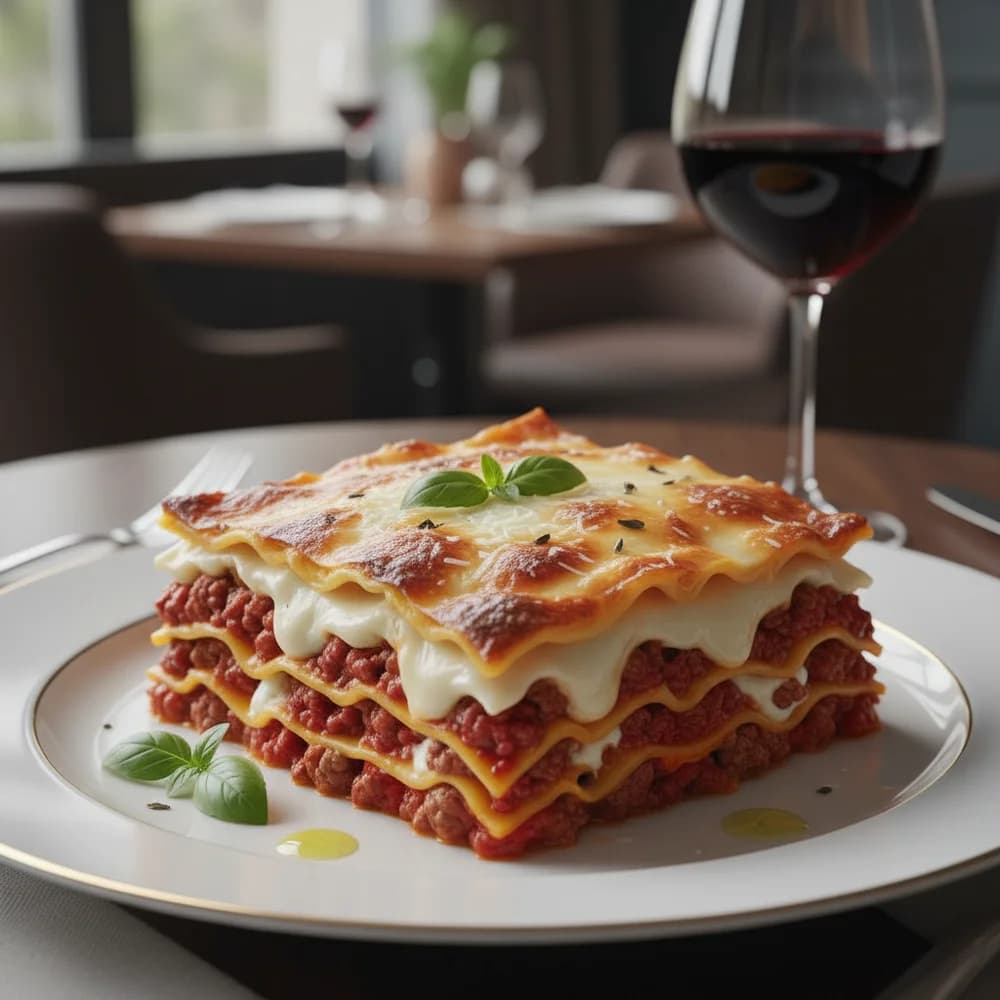 Classic Lasagna Bolognese with Creamy Béchamel