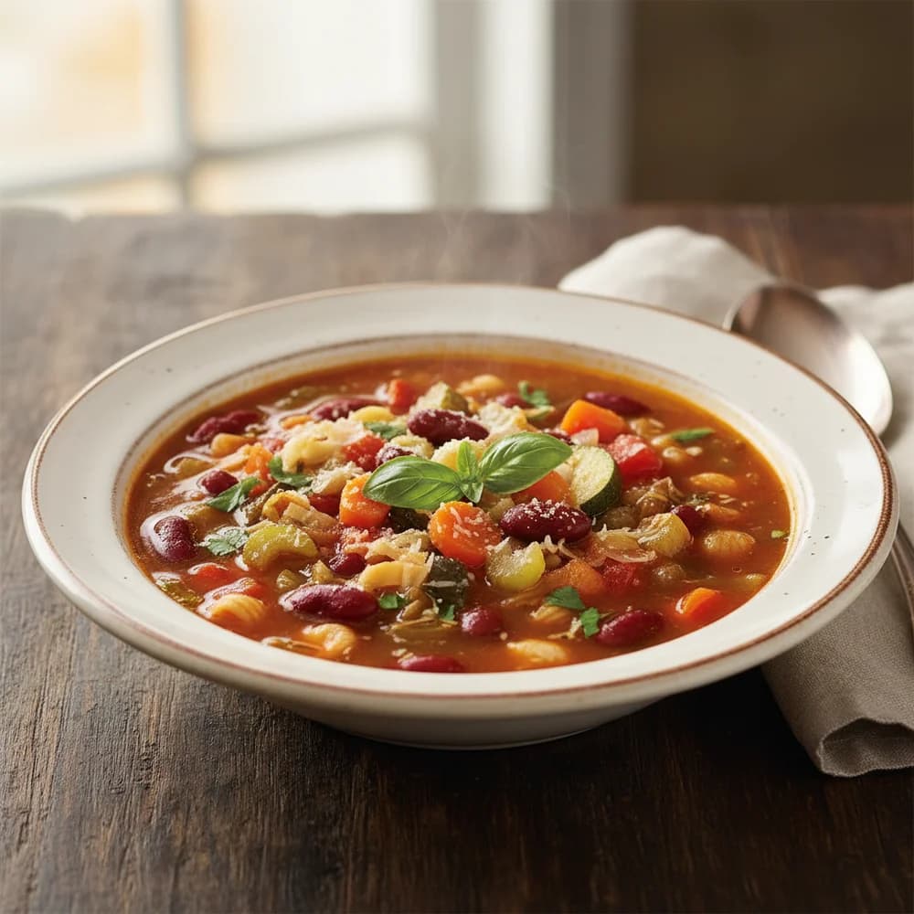 Classic Minestrone – Hearty Italian Vegetable Soup