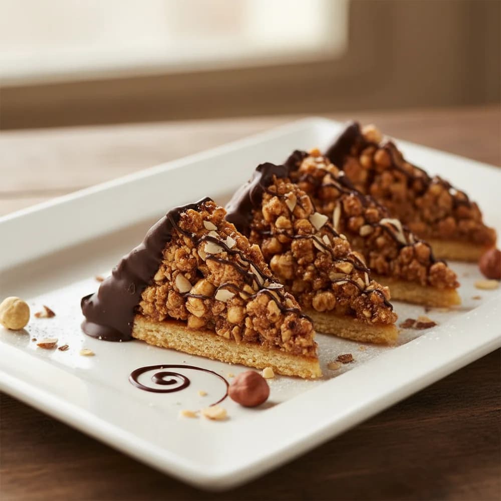 Classic Nut Triangles with Apricot Jam