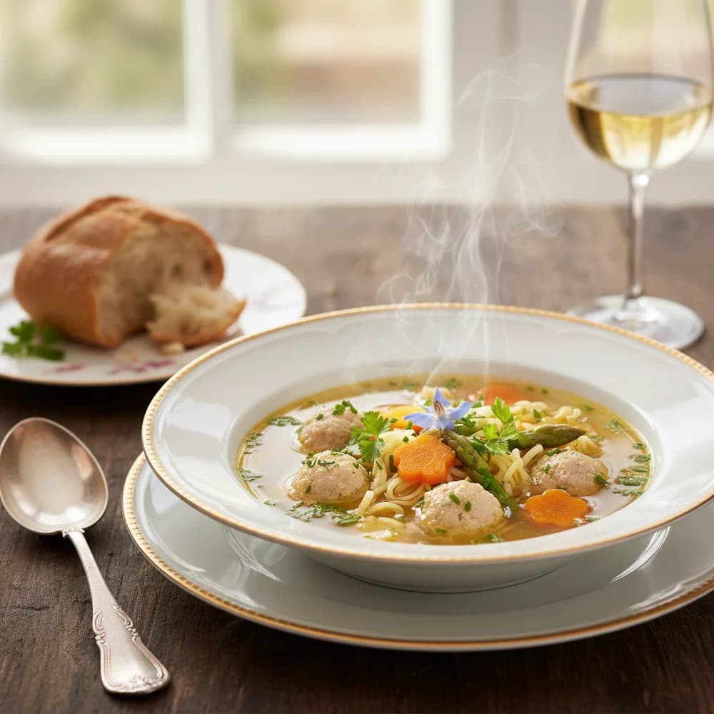 Classic Rhineland Wedding Soup with Fine Garnishes