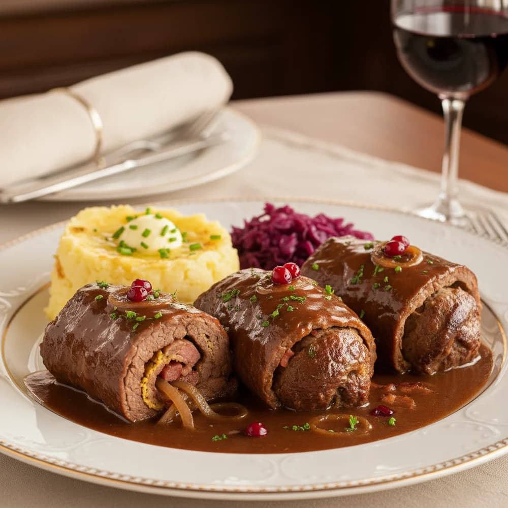 Classic Beef Roulades with Savory Filling
