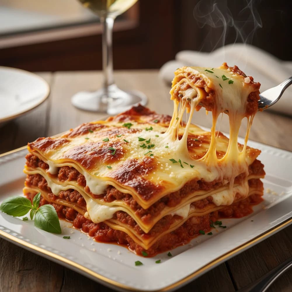 Classic Beef Bolognese Lasagna