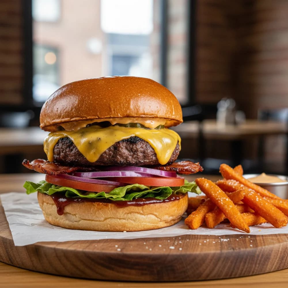Classic Juicy Cheeseburger