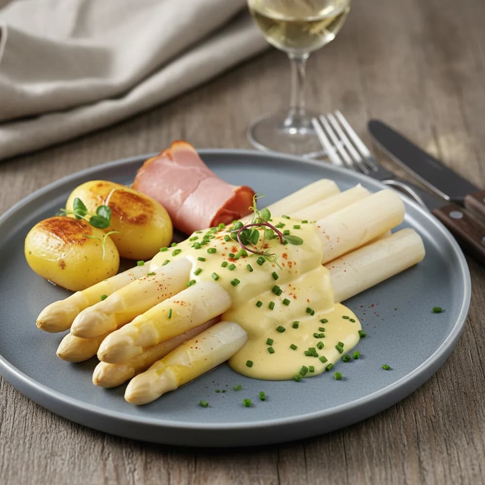 Classic Asparagus with Homemade Hollandaise Sauce
