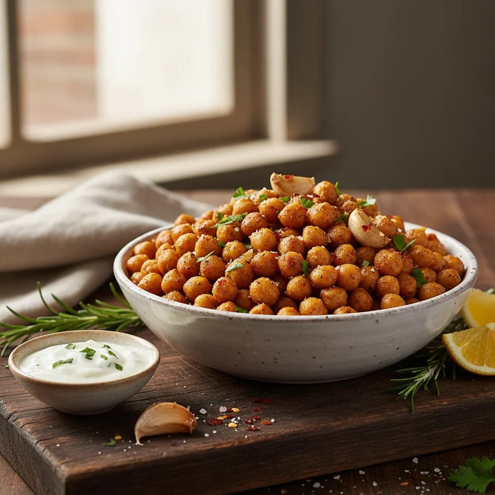Crispy Air Fryer Chickpeas with Paprika and Cumin