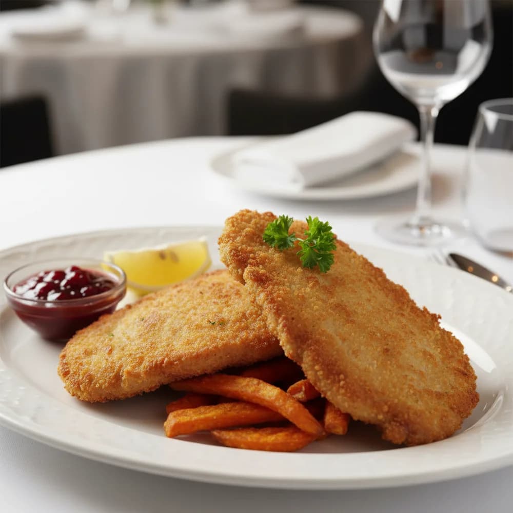 Crispy Air Fryer Schnitzel, Vienna Style