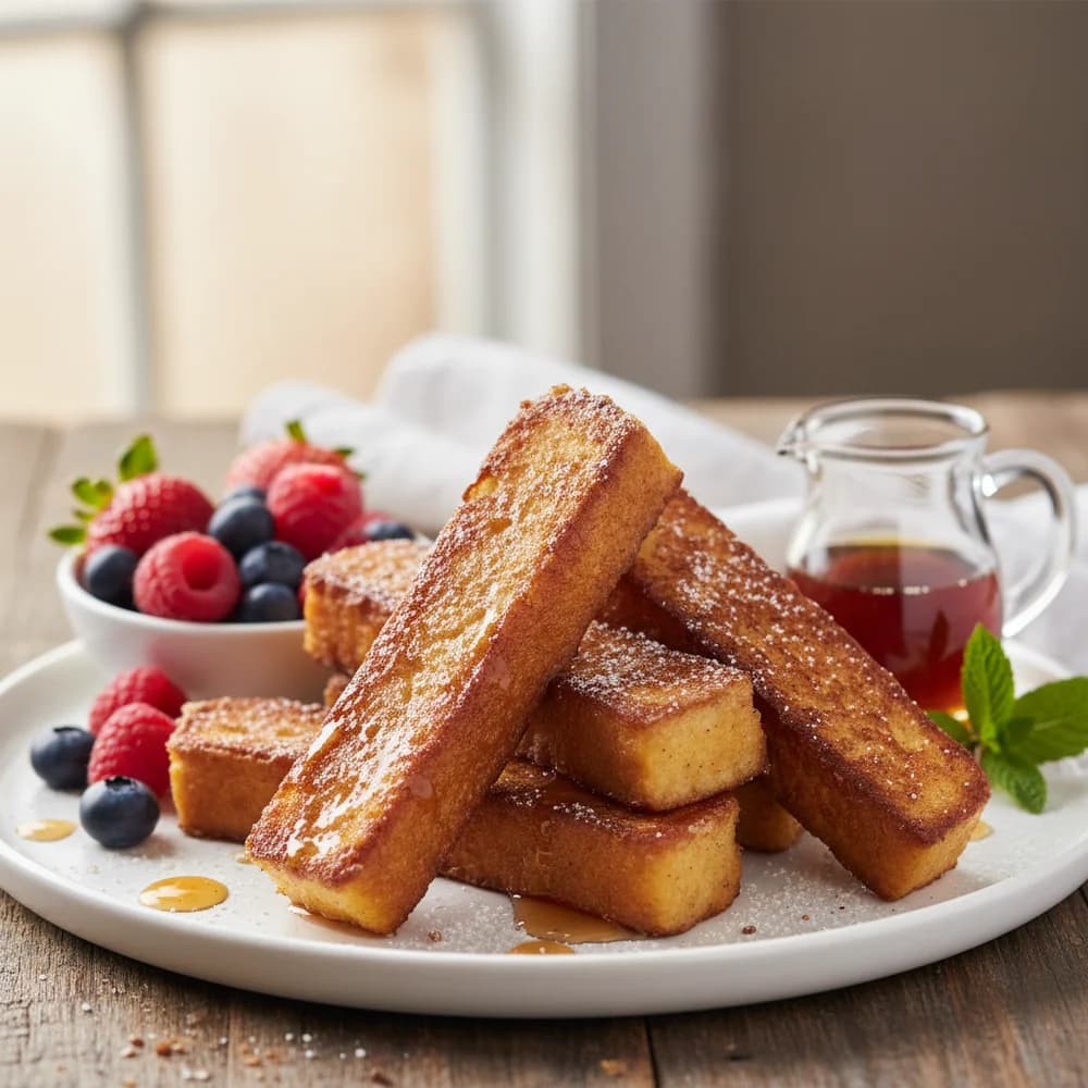 Crispy Air Fryer French Toast Sticks