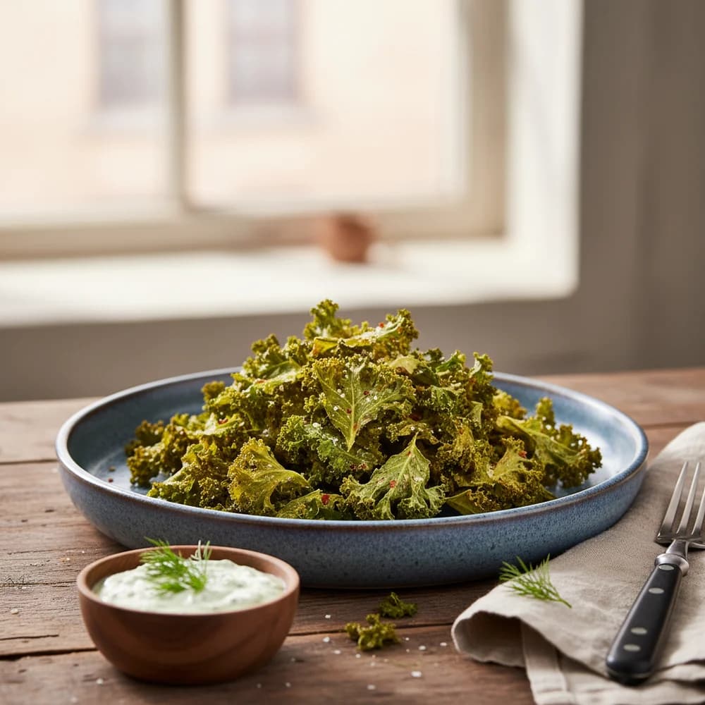 Crispy Air Fryer Kale Chips