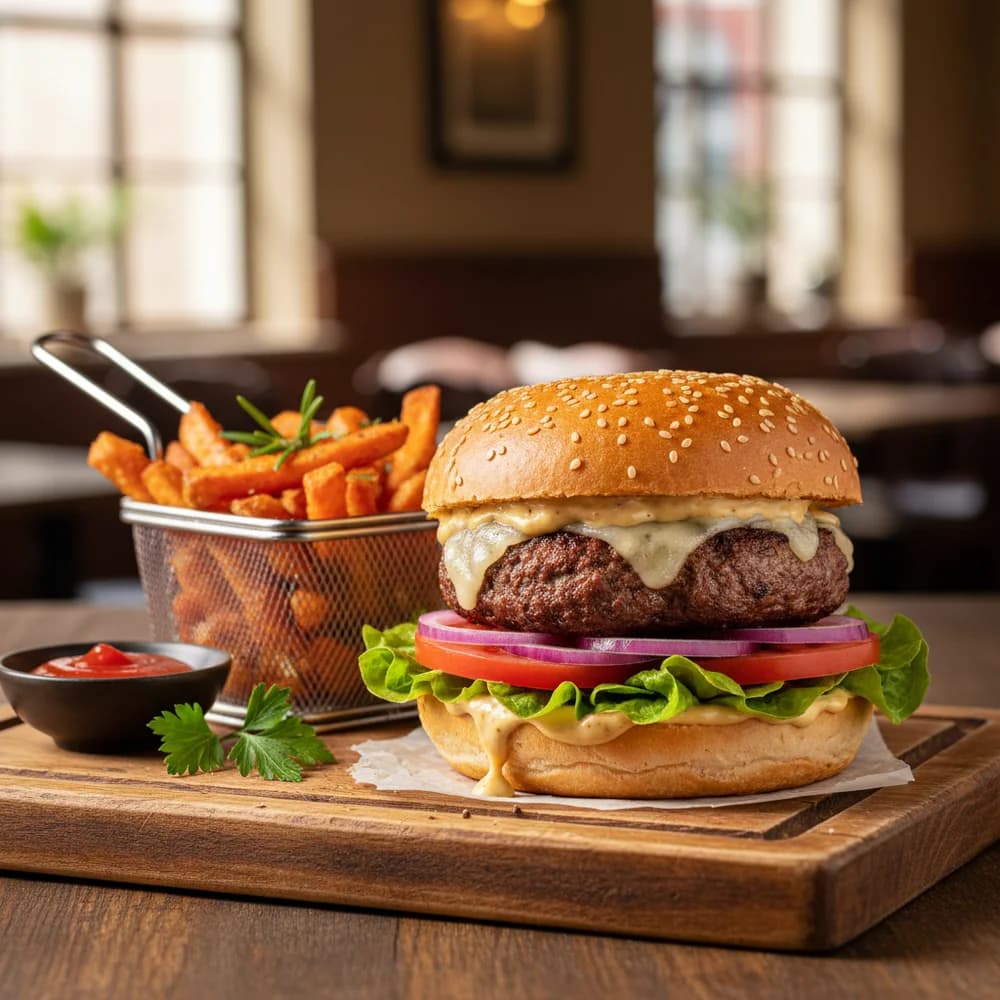 Crispy Air Fryer Burger – Perfection at Your Fingertips