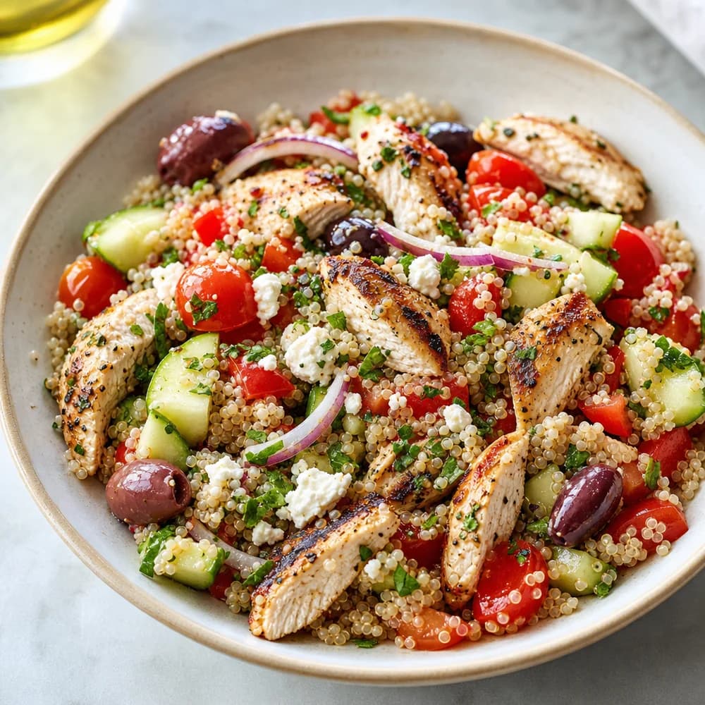 Mediterranean Chicken and Quinoa Salad