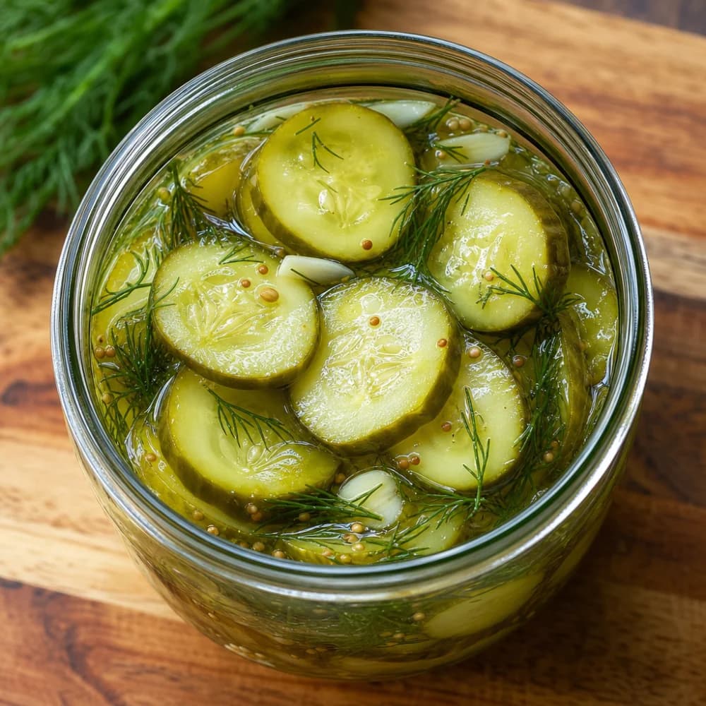 Quick Dill Refrigerator Pickles