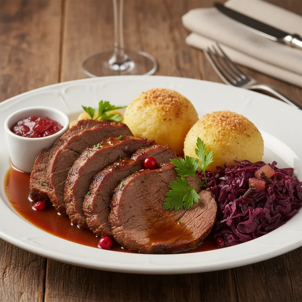 Rhenish Sauerbraten with Raisin Sauce