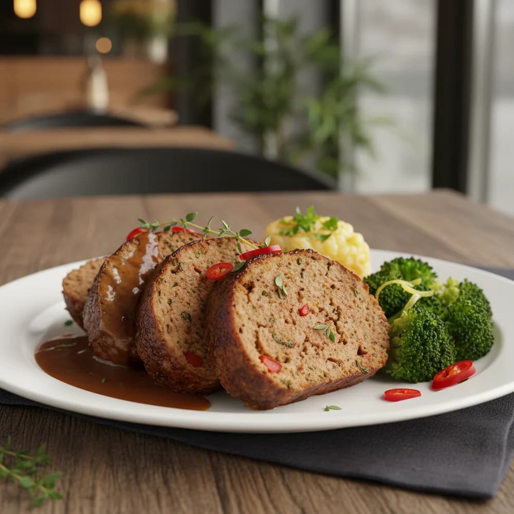 Juicy Air Fryer Meatloaf with a Crispy Crust