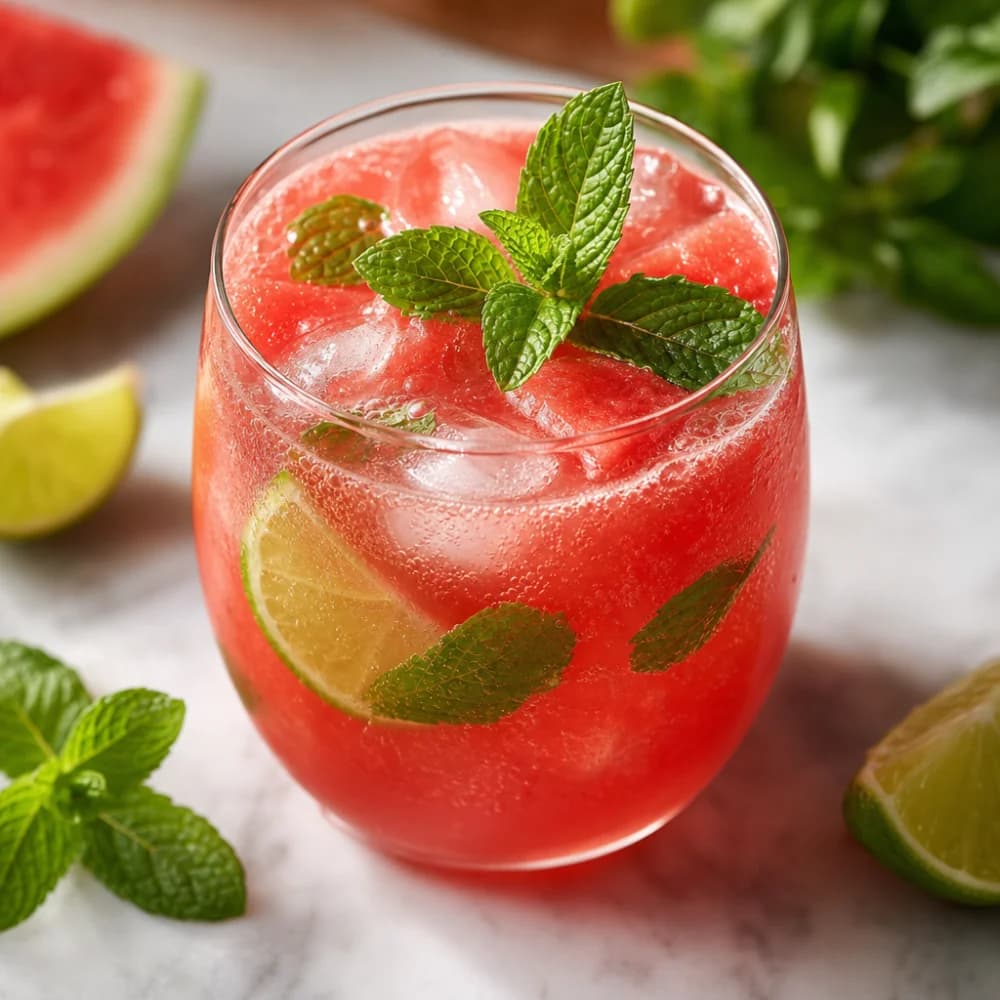 Sparkling Watermelon Mint Refresher