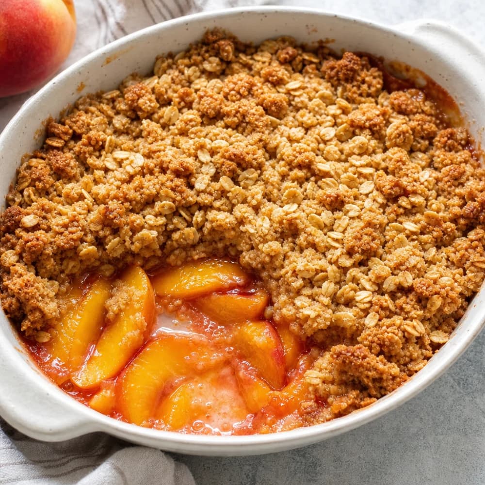 Summer Peach Crumble